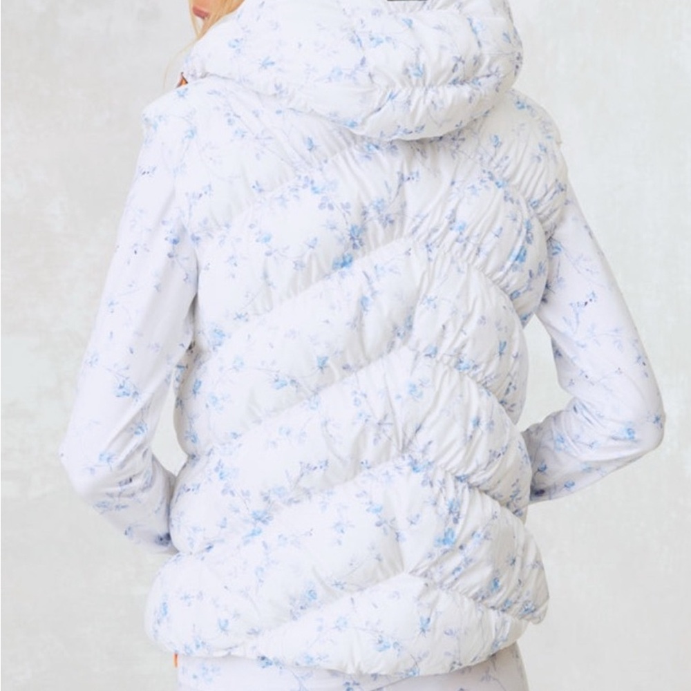 Bogner X LoveShackfancy Floral Puffer Vest